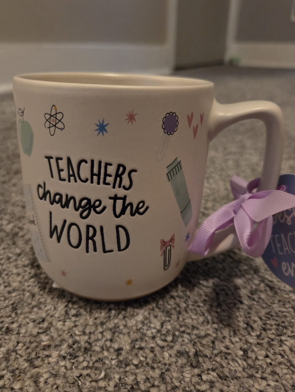 Teachers Change the World White Ceramic Mug